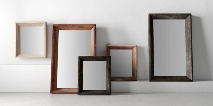 Solomon Rectangular Whitewashed Wood Wall Mirror