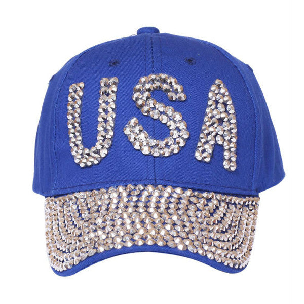 Something Special - Blue USA Bedazzle Jewel Cap