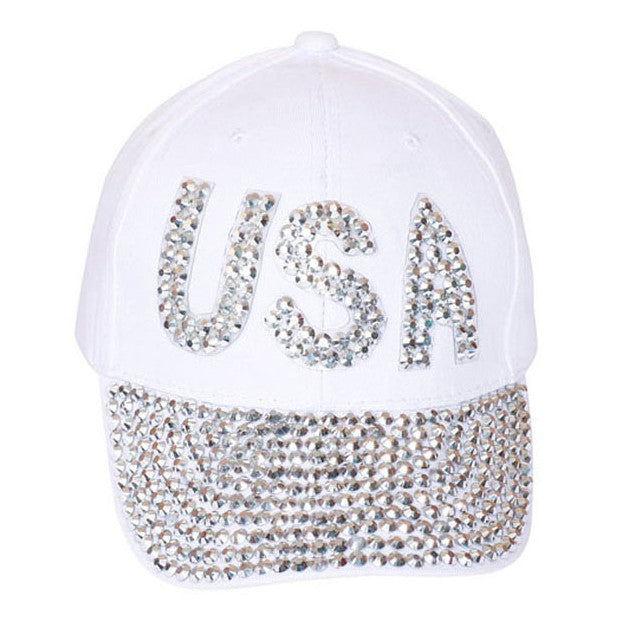 Something Special - White USA Bedazzle Jewel Cap
