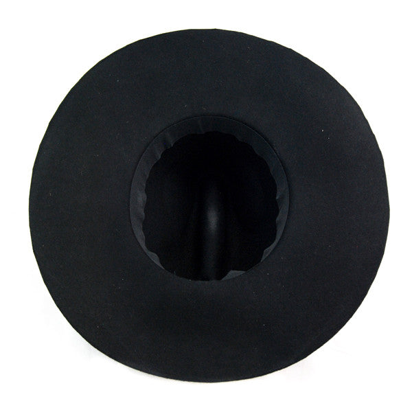 Something Special - Wool Felt Oversized Fedora Hat Under