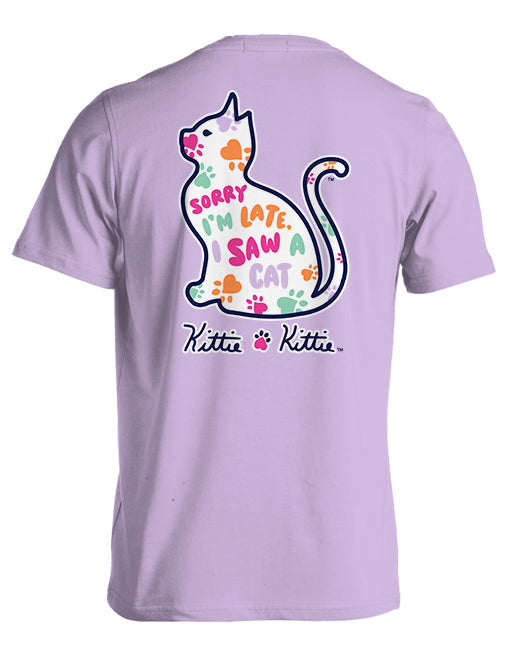 SORRY I'M LATE PATTERN KITTIE KITTIE KITTIE