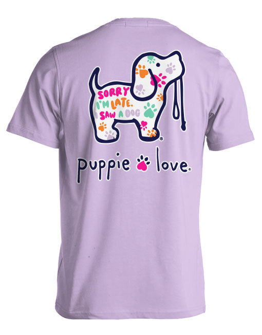 SORRY I'M LATE PATTERN PUP 2024 PUPPIE LOVE