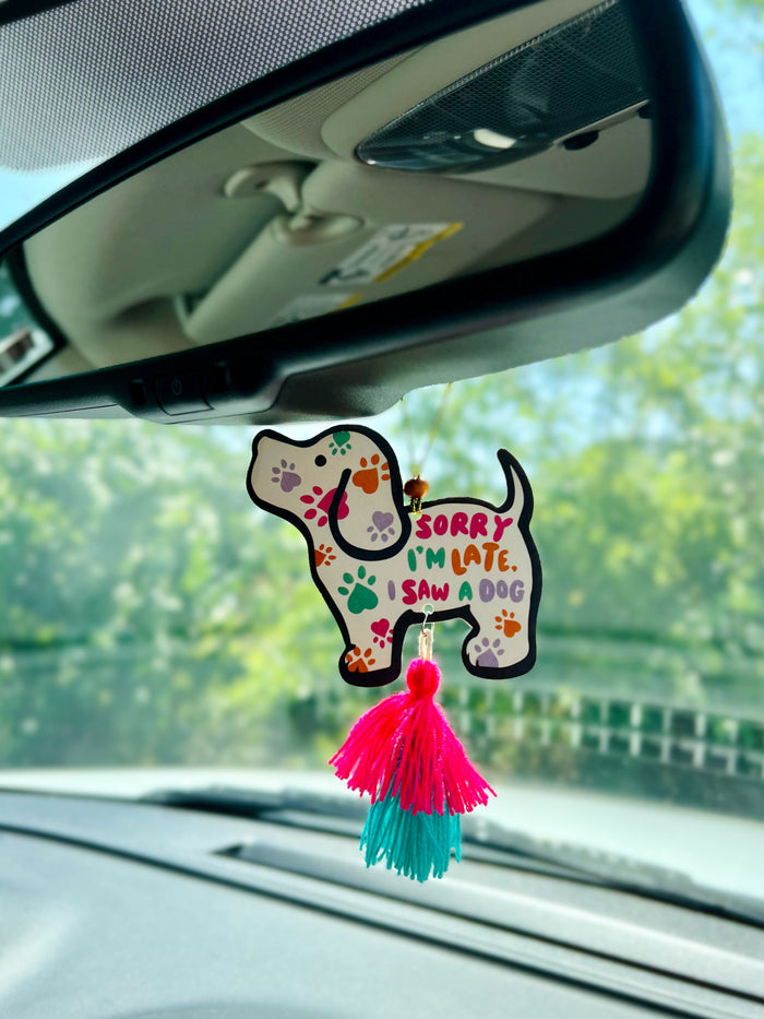 SORRY I'M LATE PUP AIR FRESHENER (PACK OF 2) PUPPIE LOVE