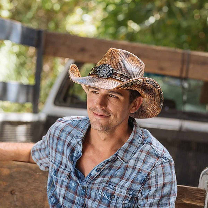 Stampede Hats - "Bullets" Genuine Panama Straw Cowboy Hat