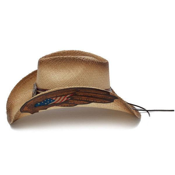 Stampede Hats - Eagle Wings USA Cowboy Hat - Side