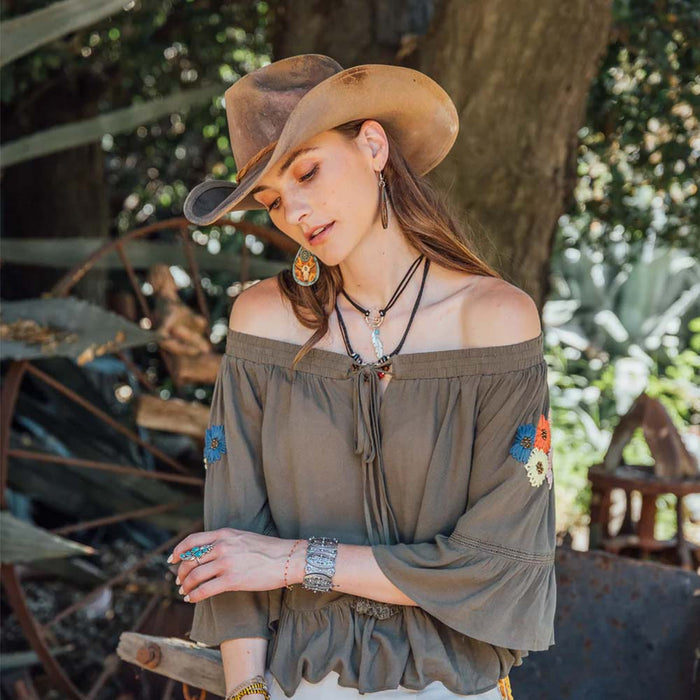 Stampede-Hats-Earle-Distressed-Cowboy-Hat-Model