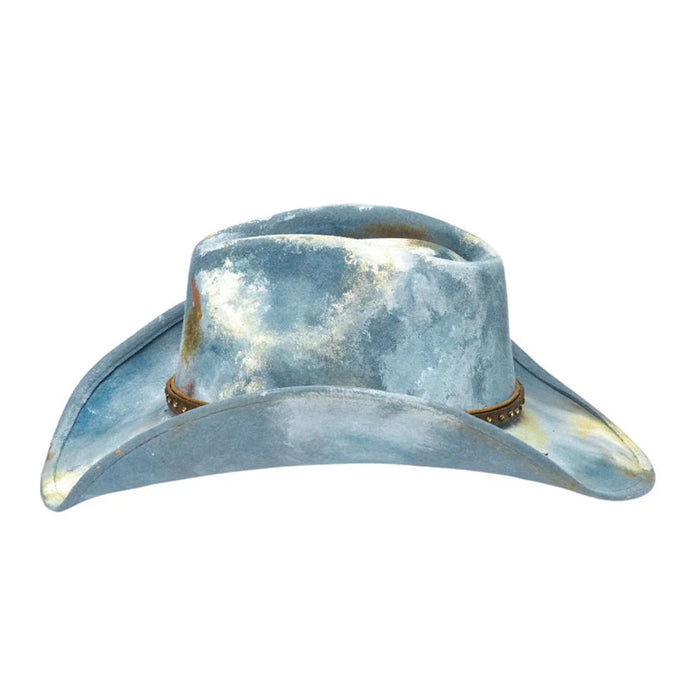 Stampede-Hats-Luna-Blue-Distressed-Cowboy-Hat-Side