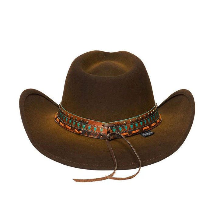 Stampede-Hats-Mae-Brown-Stain-Felt-Cowboy-Back