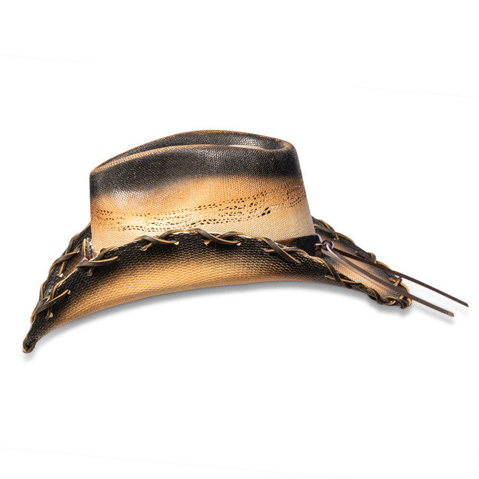 Stampede Hats - Tea Stained Lone Star Cowboy Hat (Side)
