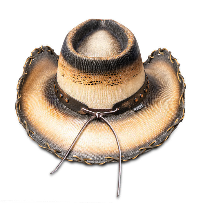 Stampede Hats - Tea Stained Lone Star Cowboy Hat (Back)