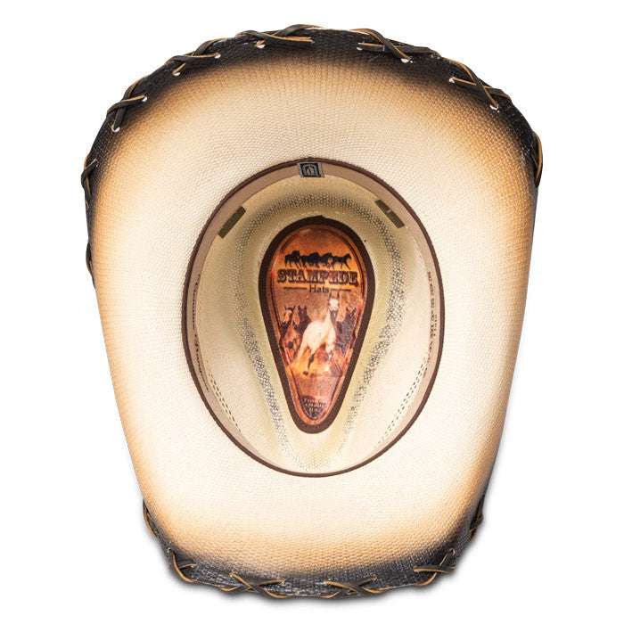Stampede Hats - Tea Stained Long Horn Cowboy Hat (Bottom, Inside)