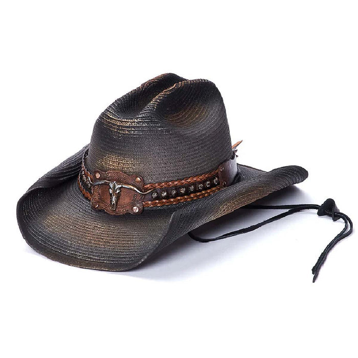Stampede-Hats-CA-1-2044-Wrangler-Black-Canvas-Cowboy-Hat-Style