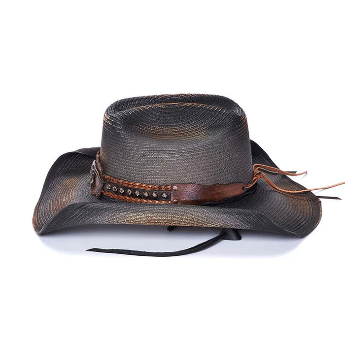 Stampede-Hats-CA-1-2044-Wrangler-Black-Canvas-Cowboy-Hat-Side