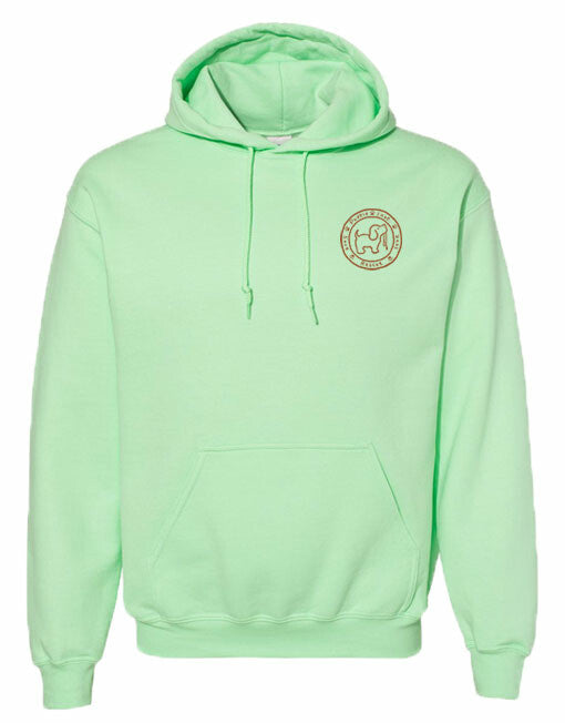 STAY SALTY SKELETON PUP, ADULT HOODIE PUPPIE LOVE