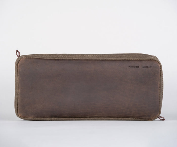 Waxed Canvas + Chocolate Leather (#6) - $99