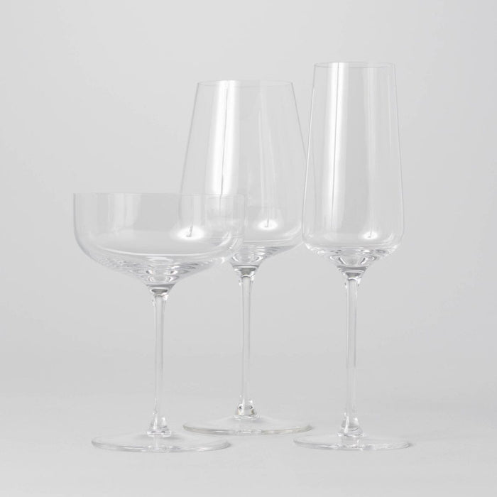 Stemware set bundles by Fable Home, shown in a clear finish. – #clear