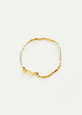 Sterling Silver & Brass PSTM Afghanistan Durrani Beaded Bracelet
