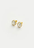 Sterling Silver & Brass PSTM Afghanistan Durrani Studs Product Image 1