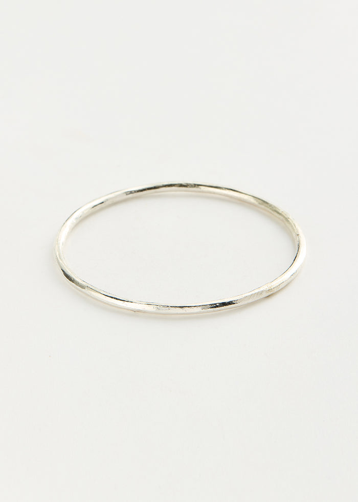 Sterling Silver PSTM Afghanistan Durrani Zarneshan Rounded Bangle