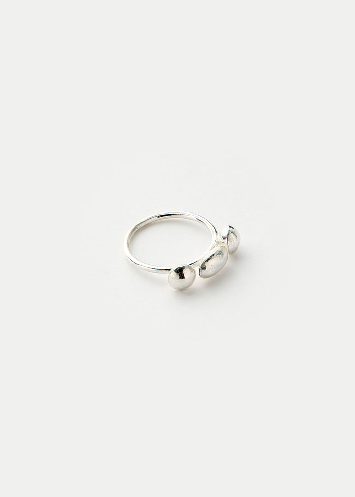Sterling Silver PSTM Afghanistan Moon Pebbles Ring