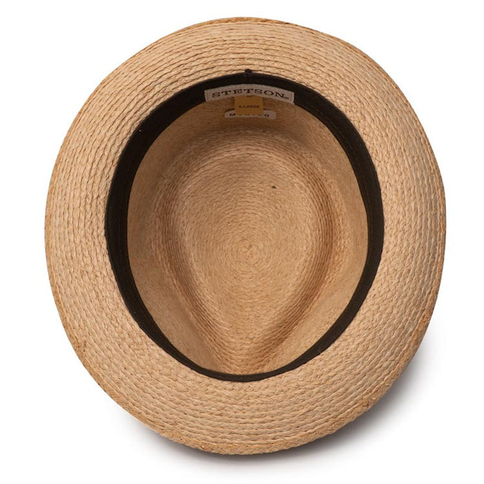 Stetson - 42nd Street Straw Fedora - Bottom, Inside