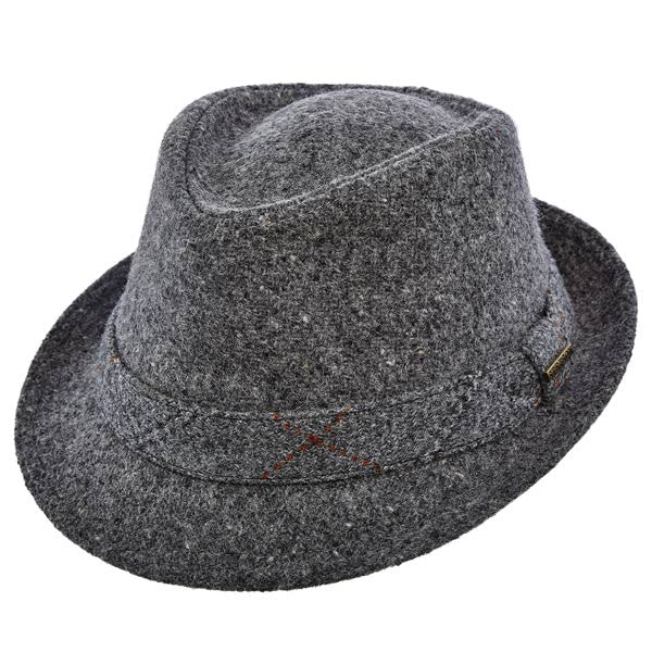 Stetson - Authentic Italian Wool Fedora in Grey - Full