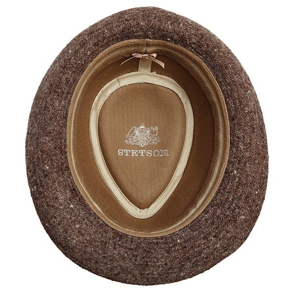 Stetson - Authentic Italian Wool Fedora in Brown - Bottom