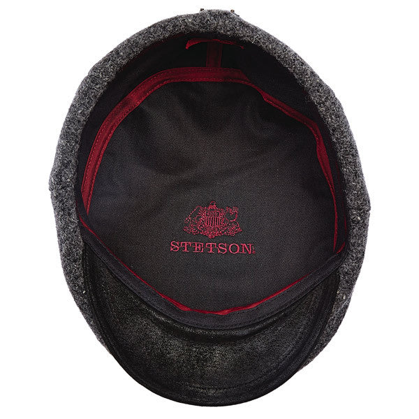 Stetson - Authentic Italian Wool Ivy Cap in Grey - Bottom View