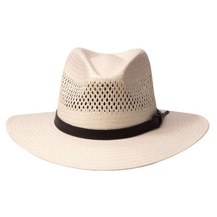 Stetson - Digger Shantung Straw Outback Hat (Front)