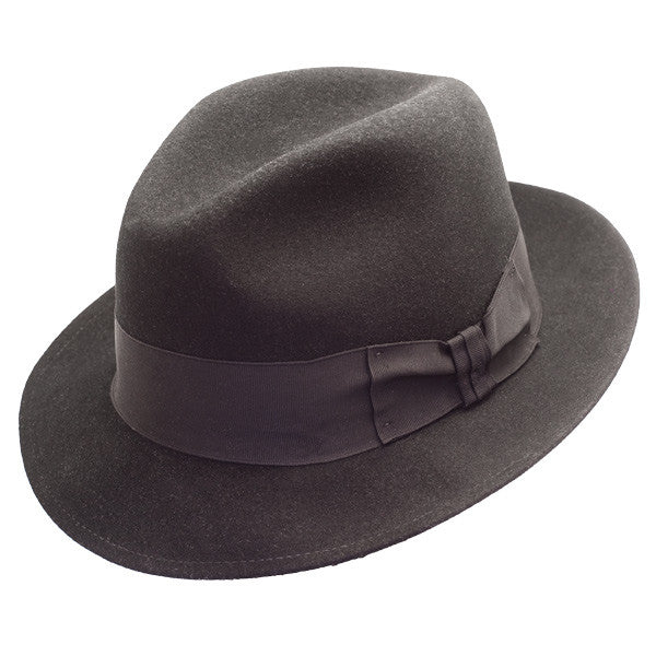 Stetson - Frederick Wool Felt Fedora  - Black