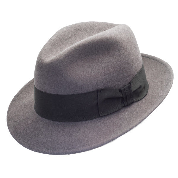 Stetson - Frederick Wool Felt Fedora  - Caribou Grey