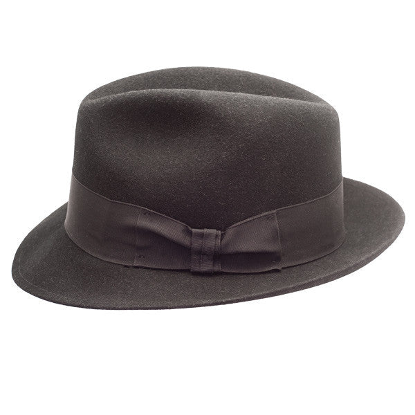 Stetson - Frederick Wool Felt Fedora  - Black - Side