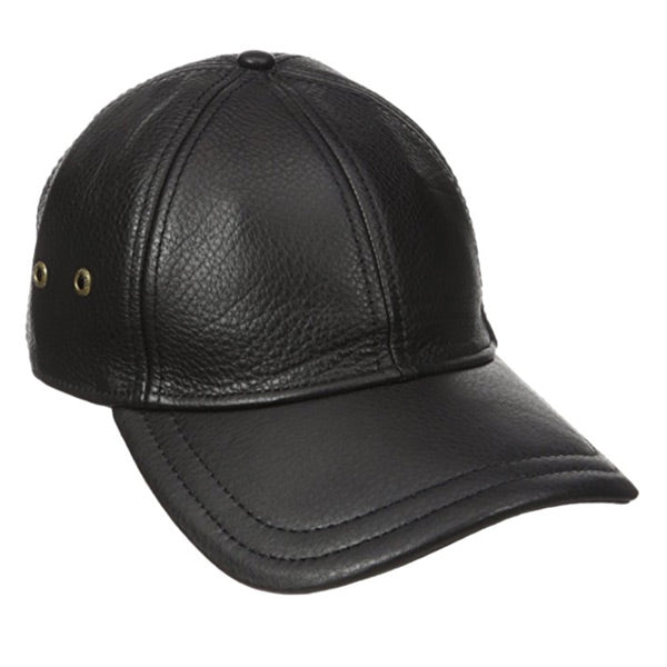 Stetson - Oily Timber Leather Baseball Cap
