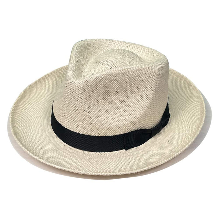 Stetson - Retro Panama Straw Fedora - Style Upbrim