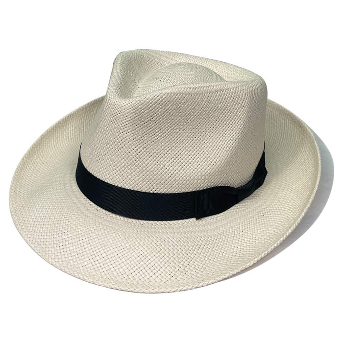 Stetson - Retro Panama Straw Fedora - Style Downbrim