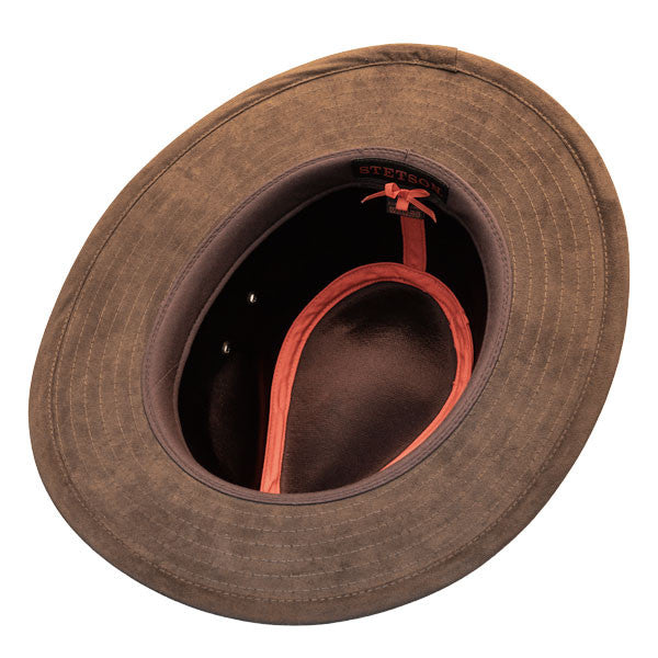 Stetson - Tullamore Distressed Leather Safari Hat - Bottom