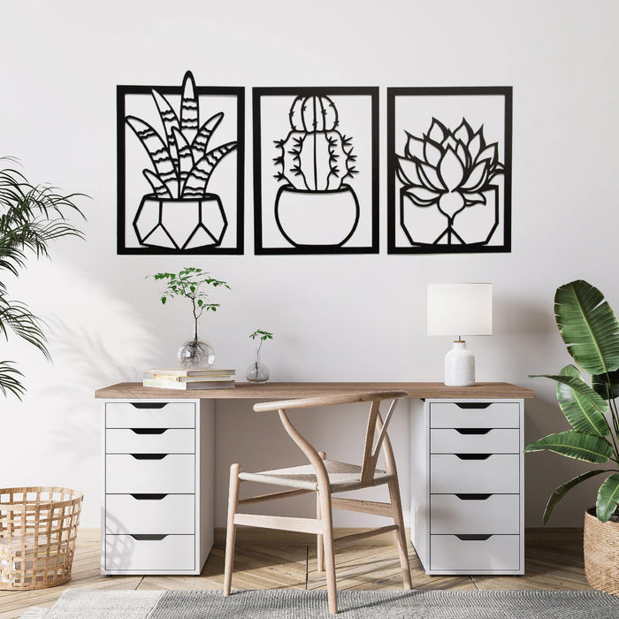 Succulents - Metal Wall Art - MetalPlex