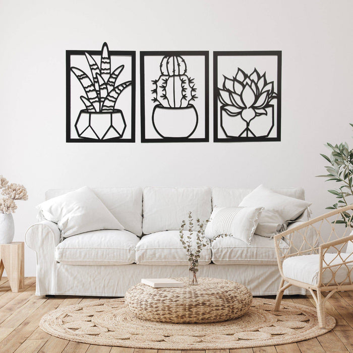 Succulents - Metal Wall Art - MetalPlex