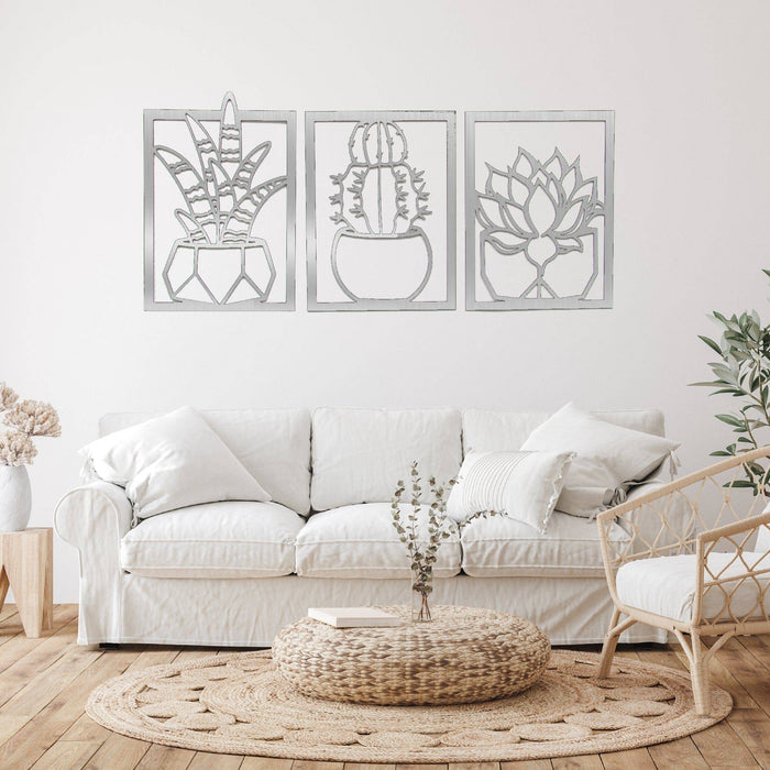 Succulents - Metal Wall Art - MetalPlex