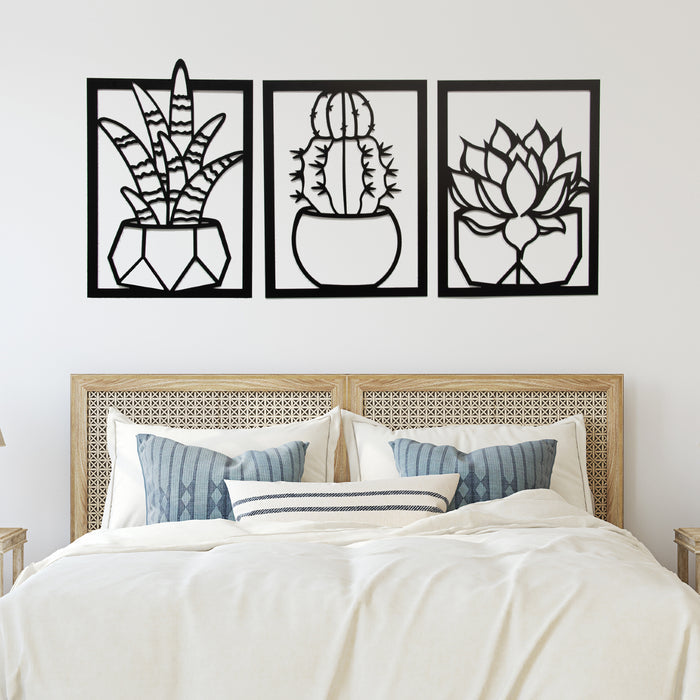 Succulents - Metal Wall Art - MetalPlex