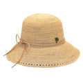 Sun 'N' Sand - Madelyn Crochet Raffia Cloche Hat -