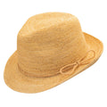 Sun 'N' Sand - Sophie Fine Raffia Snap Brim Fedora Hat -