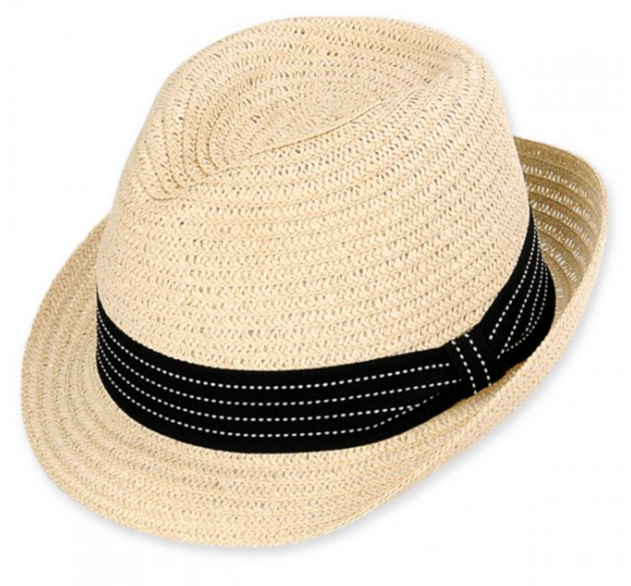 Sun 'N' Sand - Black Swift Toyo Fedora Hat