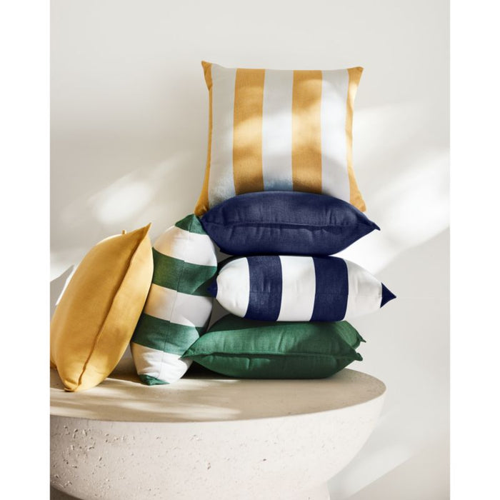 Sunbrella ® 20"x20" Yellow Cozumel Cabana Stripe Outdoor Throw Pillow