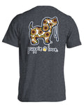SUNFLOWER FILL PUP, DARK HEATHER PUPPIE LOVE