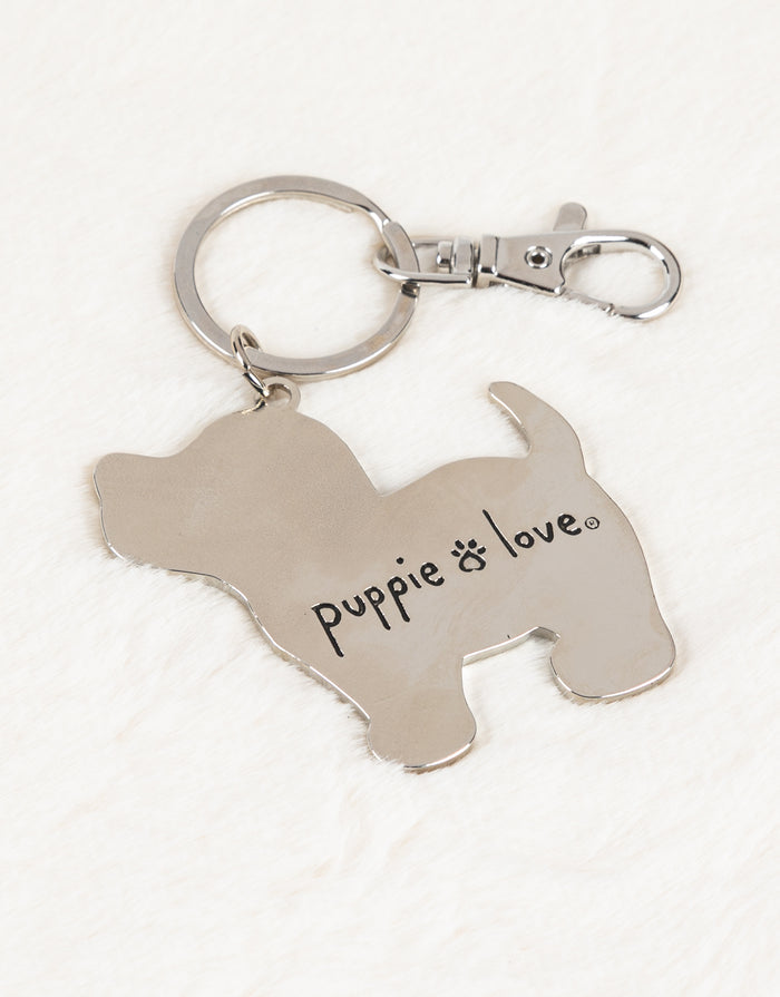SUNFLOWER PUP KEY RING PUPPIE LOVE