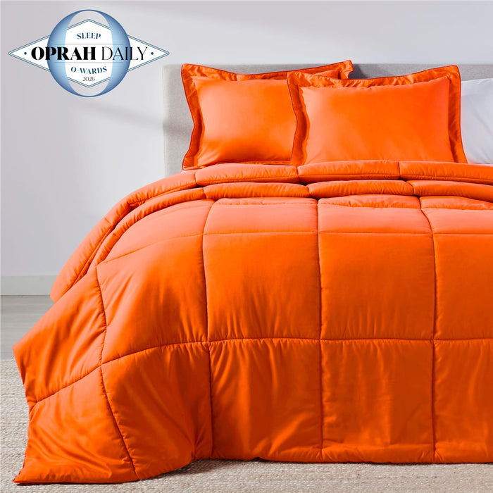 Sunkissed Orange Oversized Comforter Set