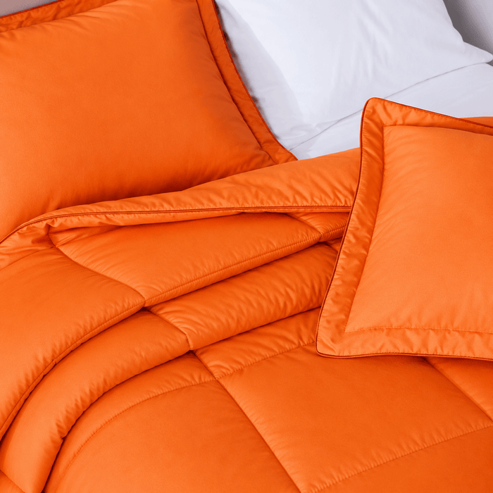 Sunkissed Orange Oversized Comforter Set
