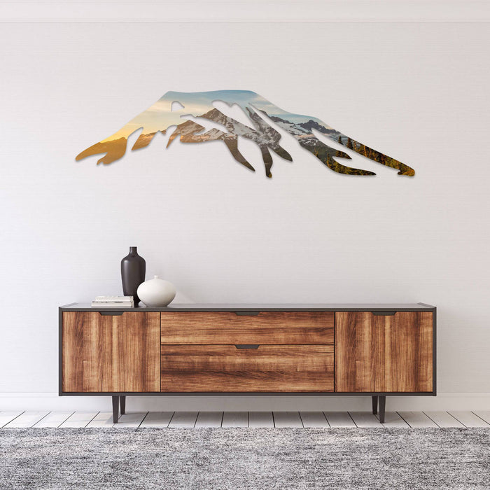 Sunrise Mt. Rainier - Metal Wall Art - MetalPlex