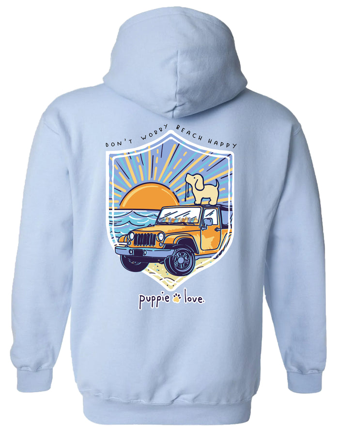 SUNSET 4X4 PUP, ADULT HOODIE PUPPIE LOVE